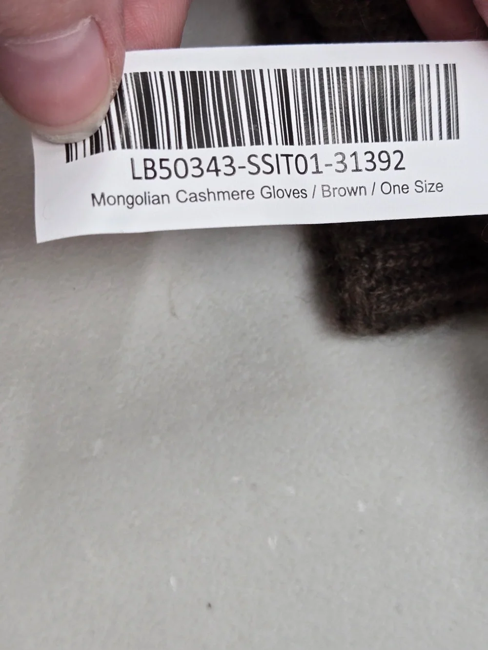 NWT QUINCE Mongolian Cashmere Gloves Brown 0854